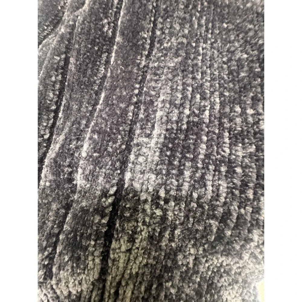 Gianni Bini Gray‎ Chenille Ribbed Open Front Longline Cardigan Sweater Small